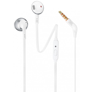 Навушники вкладиші дротові JBL T205 Chrome (JBLT205CRM)