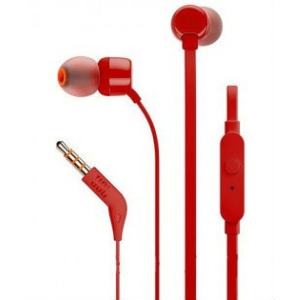 Навушники вкладиші JBL T110 Red (JBLT110RED)