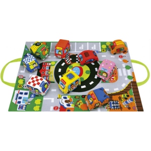 Розвиваючий килимок K’S Kids Baby 3D Машинки в місті (KA10665-GB)