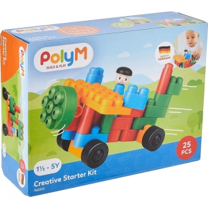 Пластиковий конструктор PolyM Стартовий набір 25 деталей (760003)