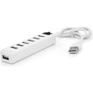 Хаб USB Voltronic 7хUSB 2.0 White (YT-H7S-W/12904) Київ