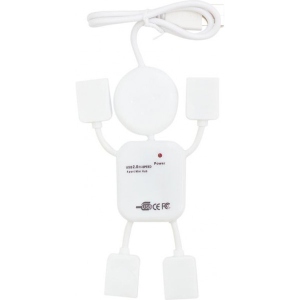 Хаб USB Voltronic 4хUSB 2.0 White (YT-HM4-W/02419) інтернет-магазин