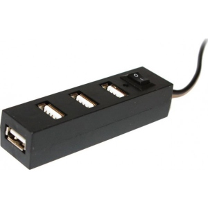 Хаб USB Voltronic 4хUSB 2.0 Black (YT-HUB4-B/07243)