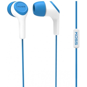 Навушники вкладиші дротові Koss KEB15iB Mic Blue