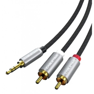 Кабель 3.5 мм - RCA Cabletime AUX 3.5 mm M - 2xRCA M 1.8m Black (CF13K)