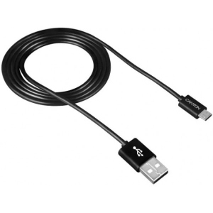 Кабель синхронізації даних Canyon UM-1 Micro USB Black (CNE-USBM1B)