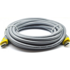 Кабель HDMI Merlion HDMI-HDMI 3m Grey/Yellow (YT-HDMI(M)/(M)HSV2.0-3.0m/0740)