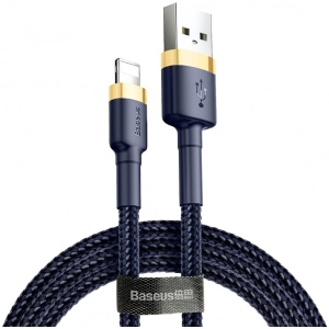 Кабель синхронізації даних Baseus Cafule Cable USB for IP 1.5A 2 м Gold/Blue (CALKLF-CV3)
