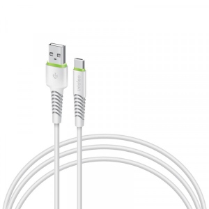 Кабель синхронізації даних Intaleo CBFLEXT1 USB-USB Type-C 1.2м White (1283126568534)