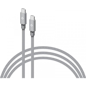 Кабель синхронізації даних Intaleo CBGNYTT1 USB Type-C-USB Type-C 1м 60W Grey (1283126559501)