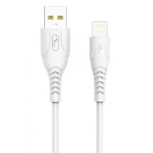 Кабель синхронізації даних SkyDolphin S08L USB - Lightning 1m White (USB-000560)