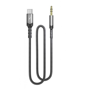 Кабель синхронізації даних SkyDolphin SR29 USB Type-C - 3.5 мм (M/M), 1m Black (AUX-000076)