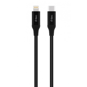 Кабель синхронізації даних Ttec USB-C - Lightning 1.5m Black (2DK40S)
