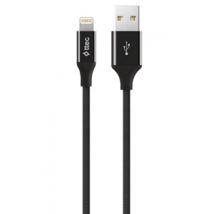Кабель синхронізації даних Ttec USB - Lightning, AlumiCable, 1.2m Black (2DK16S)