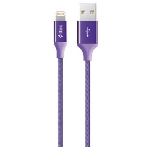 Кабель синхронізації даних Ttec USB - Lightning, AlumiCable, 1.2m Purple (2DK16MR)