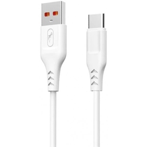 Кабель синхронізації даних SkyDolphin S61T USB Type-C 1 м White (USB-000445)