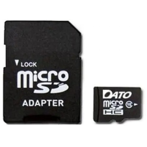 Карта пам'яті Dato MicroSDHC 8GB UHS-I Class 10+SD-adapter (DTTF008GUIC10)