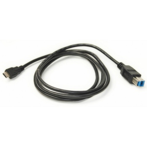 Перехідник PowerPlant USB3.0 Type-C (M)-USB BM 1m Black (KD00AS1275)