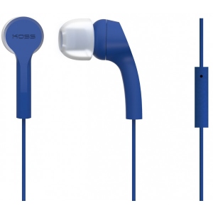 Навушники вкладиші дротові Koss KEB9iB Mic Blue
