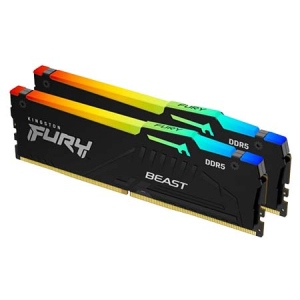 Память DDR Kingston DDR5 32GB/5600 Fury Beast RGB (KF556C40BBAK2-32)