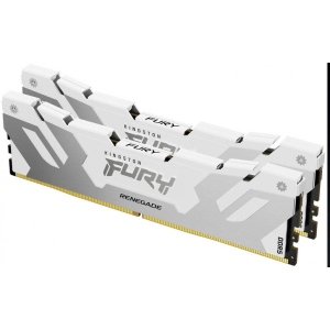 Память DDR Kingston Fury Renegade Silver/White DDR5-6400 64GB (2x32GB) CL32-39-39 1.4V XMP (KF564C32RWK2-64)