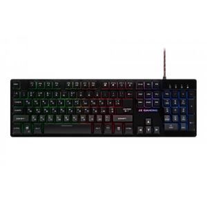 Клавіатура дротова ігрова 2E KG280 LED USB Black Ukr (2E-KG280UB)
