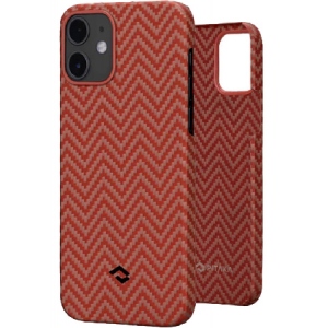 Чохол для смартфону Pitaka MagEZ Case Herringbone Red/Orange for iPhone 12 mini (KI1207)