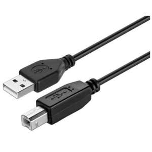 асортимент Кабель USB type A - USB type B Kit USB 2.0 AM/BM Black 1.8m (KITS-W-006)