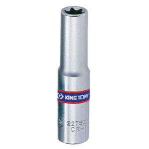 Торцева голівка KING TONY 1/4'' E6 50 мм (227506M)