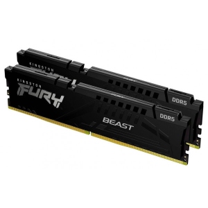 Память DDR Kingston Fury Beast Black 2x32GB/4800 DDR5 (KF548C38BBK2-64)