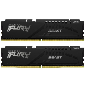 Память DDR Kingston Fury Beast 2x8 16GB DDR5 5200MHz (KF552C40BBK2-16)