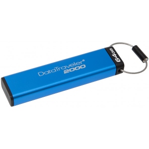 Флеш USB Kingston DT2000 Security 8GB USB 3.0 Metal (DT2000/8GB)