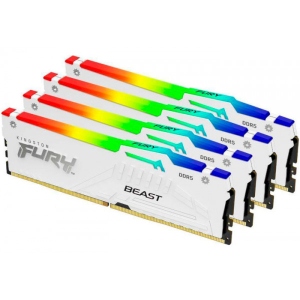 Память DDR Kingston Fury Beast RGB DDR5-5200 128GB (2x32GB) CL40-40-40 1.25V XMP (KF552C40BWAK4-128)