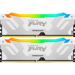 Память DDR Kingston Fury Renegade White RGB 2x16GB/6400 DDR5 (KF564C32RWAK2-32)