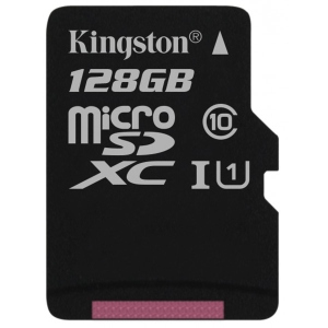 Карта пам'яті Kingston microSDXC 128GB C10 UHS-I (SDCS/128GBSP)