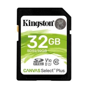 Карта пам'яті Kingston SDHC 32GB Canvas Select Plus 100R C10 UHS-I U1 (SDS2/32GB)