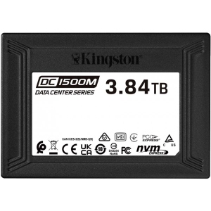 порівняти ціни на SSD-накопичувач внутрішній Kingston U.2 NVMe Kingston DC1500M 3840GB Enterprise (SEDC1500M/3840G)