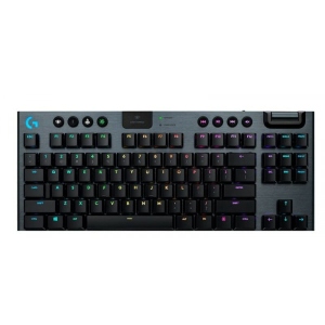Клавіатура бездротова ігрова Logitech G915 TKL Tenkeyless LIGHTSPEED RGB Mechanical Clicky Switch Carbon UA (920-009537)