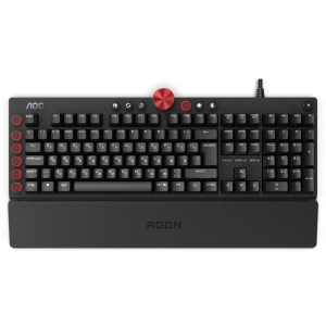 Клавіатура дротова ігрова AOC AGK700 Gaming RGB USB Cherry Red Switch (AGK700DR2R)