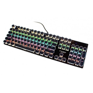 Клавіатура дротова ігрова T-Wolf T75 RGB 104-key (TW-T75) інтернет-магазин