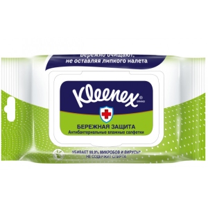 замовити Серветки гігієнічні вологі Kleenex Антибактеріальні 40 шт. (5029053542126)