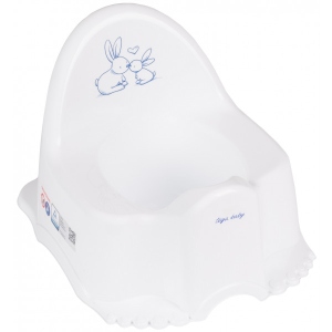 Горщик дитячий Tega Baby ЕСО Зайчики Білий (KR-007-103)