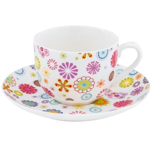 Чашка Krauff з блюдцем 12,5 Blumen 21-244-015