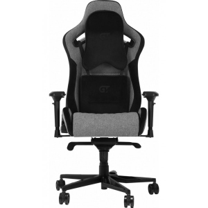 Крісло для геймерів GT Racer X-0724 Fabric Gray/Black Suede