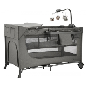 Манеж-ліжко Kinderkraft Joy 2 Dark Grey (KLJOY02DGR000AC) офіційний магазин