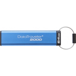 Флеш USB Kingston DT2000 Security 64GB USB 3.0 Metal (DT2000/64GB)