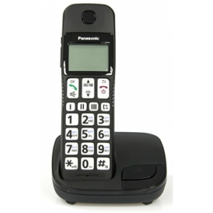 Телефон бездротовий Panasonic KX-TGE110UCB Black