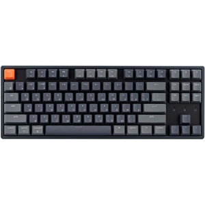 Клавіатура бездротова Keychron K8 Gateron G Pro Blue Hot-Swap Aluminum Frame BT/USB-A EN/UKR, RGB (K8J2_KEYCHRON)