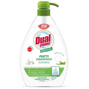 Засіб для ручного миття посуду Dual Power GREEN LIFE, концентр.дозатор, 1л (LMBIO1)