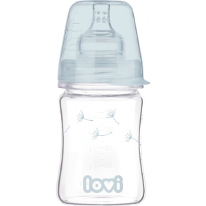 Пляшка для годування Lovi DIAMOND GLASS Botanic DIAMOND GLASS Botanic, 150 мл. (74/105)